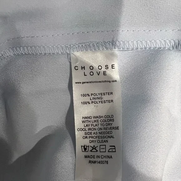 Generation Love Women's Blue Verona Swiss Polka-dot Mini Dress Size XSmall - Picture 6 of 6